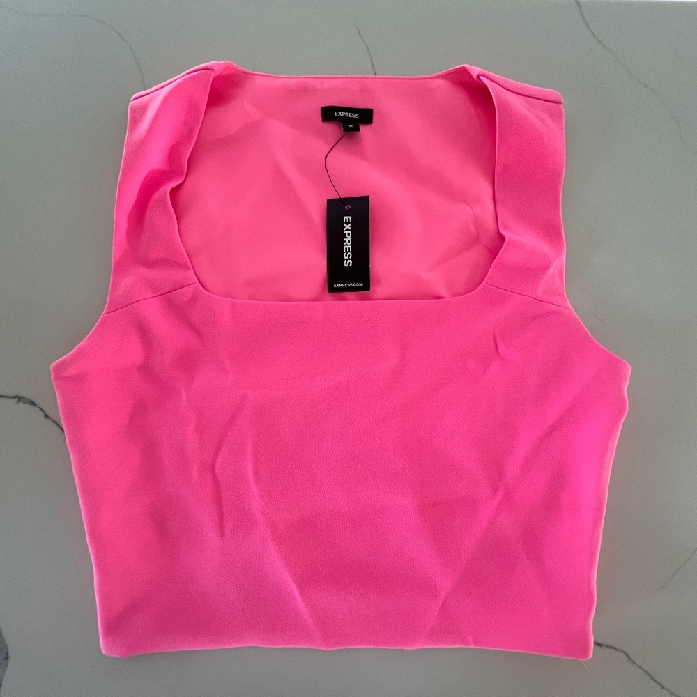 EXPRESS Square Neck Cropped Tank